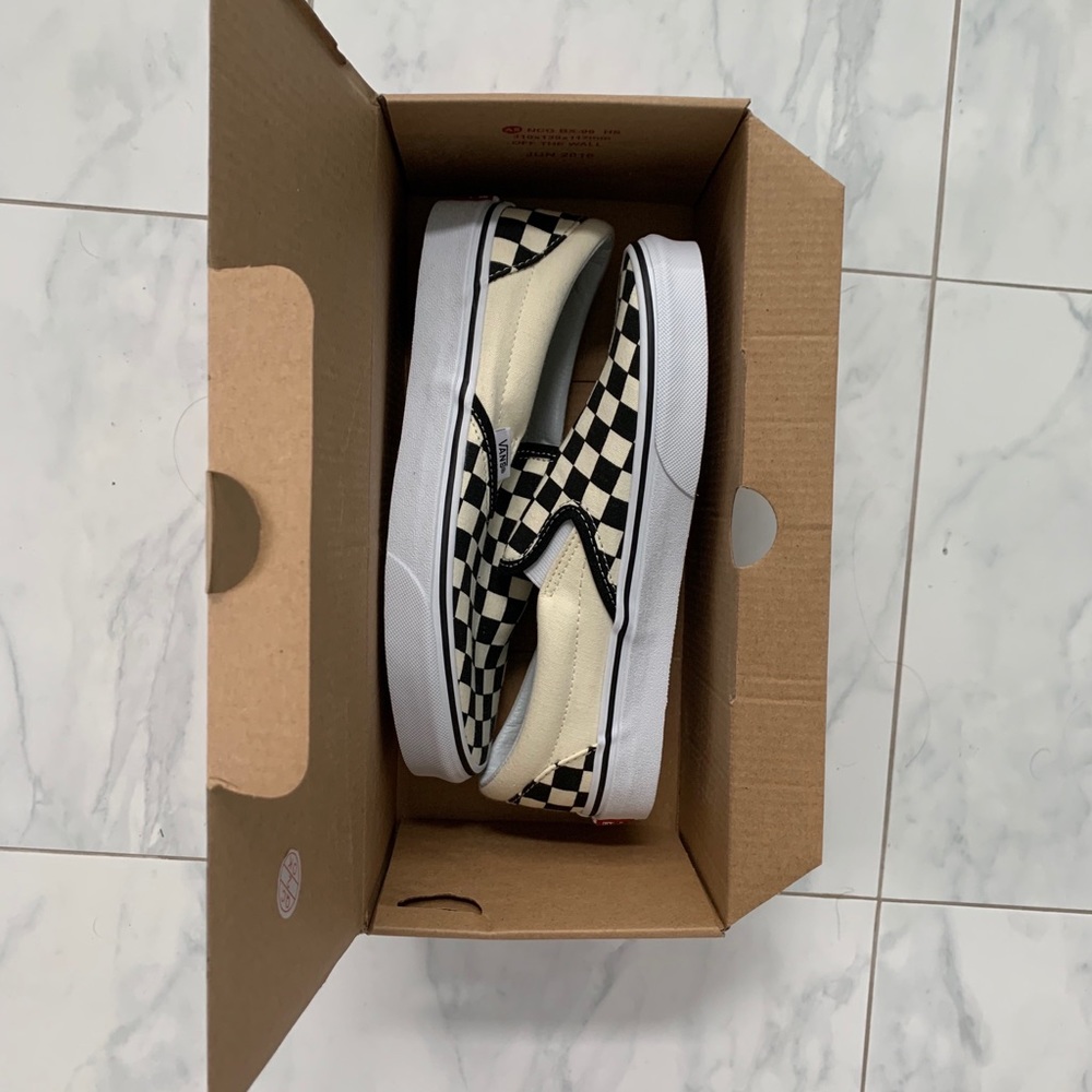 Van’s classic checkerboard slip-ons